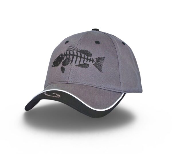 Grey W/ Black Grouper Cap