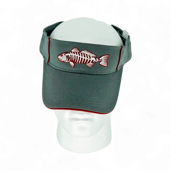 Red Fish Visor Dark Grey