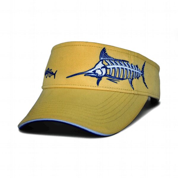 Yellow Haze W/ Deep Blue Marlin Visor